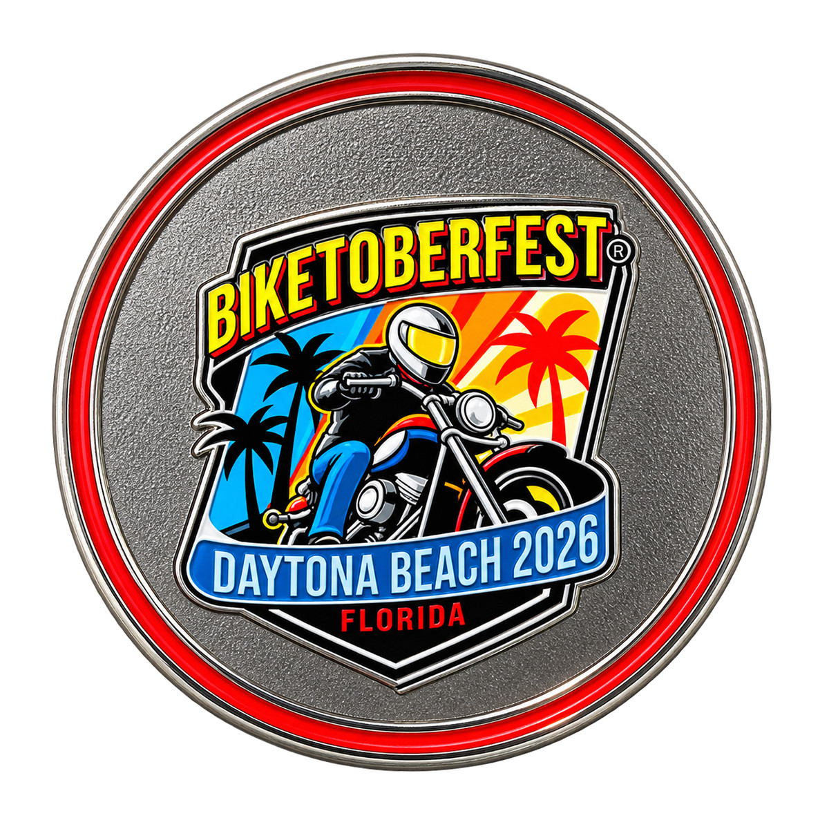 Collectors Coin 2026 Biketoberfest Daytona Beach Official Logo