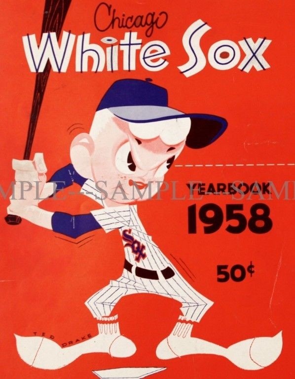1958 CHICAGO WHITE SOX Yearbook Cover PHOTO  (149-r)