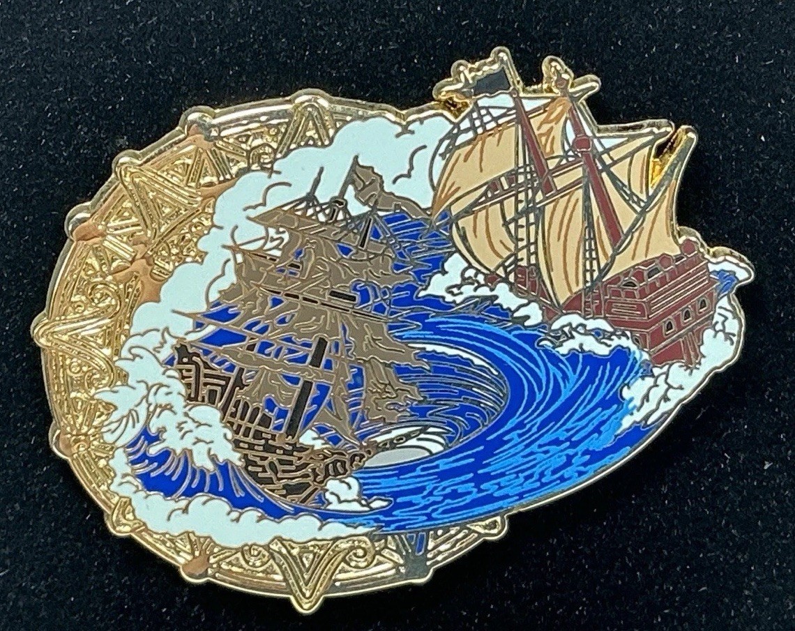 Disney Pirates Caribbean Pirate Ships At Worlds End LE/250 Pin