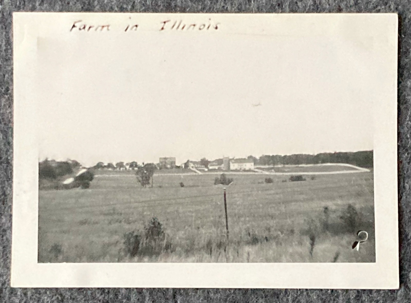 Vtg Photo 1930-1940s Farm In Illinois B&W 4.5\