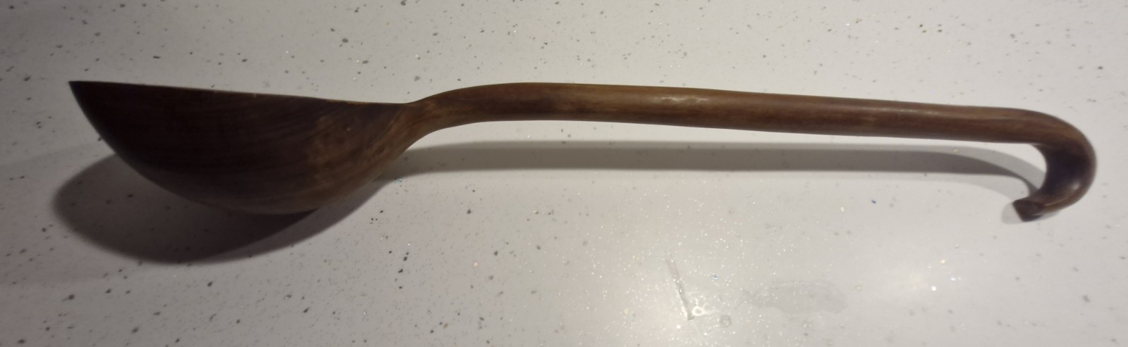 Vintage Hand-Carved Wooden Ladle Tintorero Venezuela 1980s Mint Unused 39cm