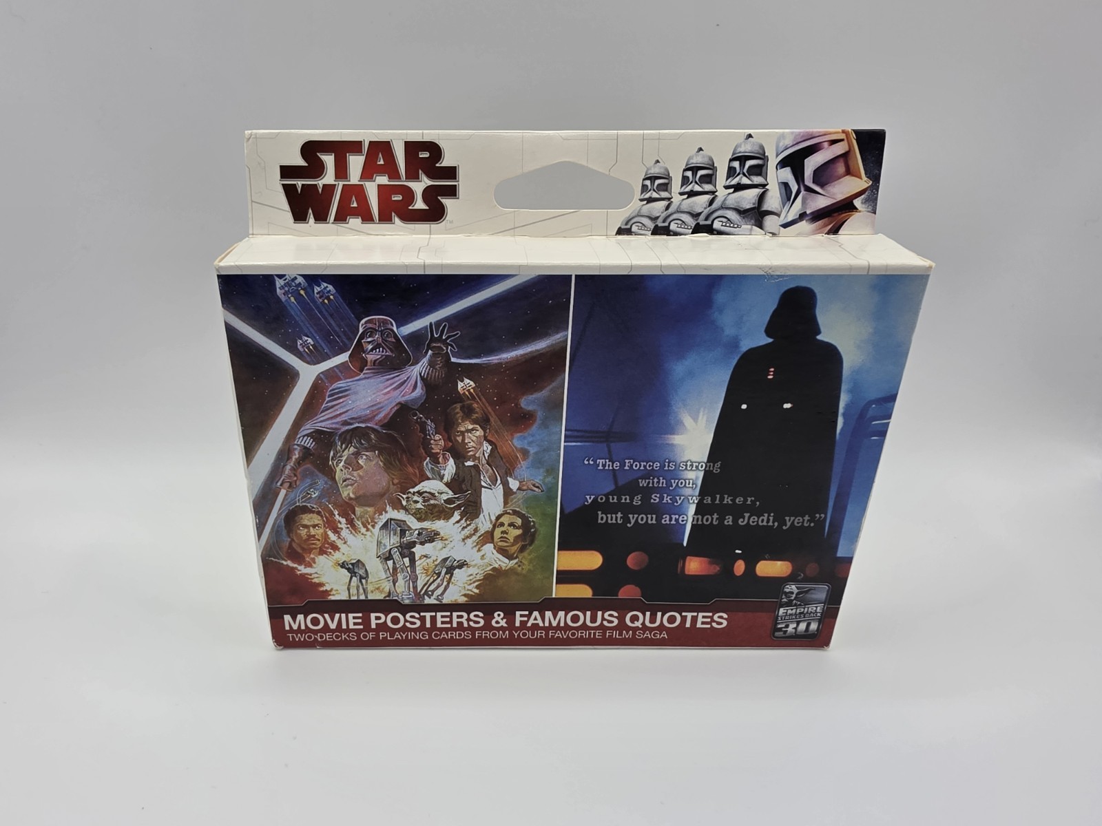 Cartamundi Star Wars Movie Posters & Famous Quotes Double Deck Playing Cards New