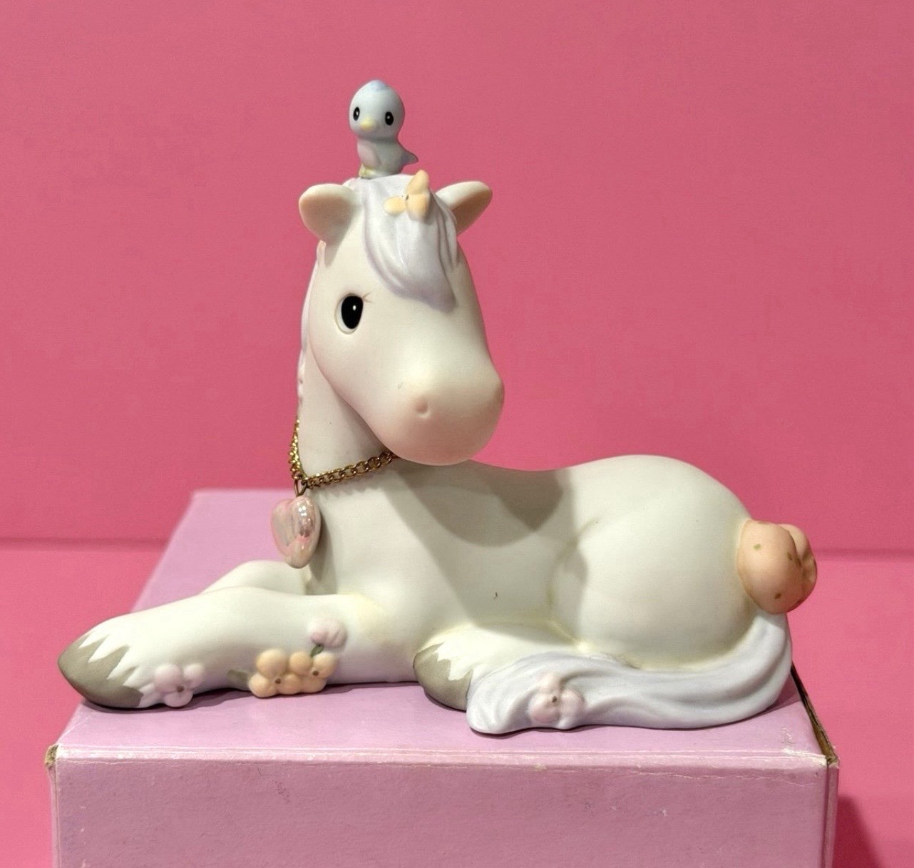 RARE- ♡ PRECIOUS MOMENTS YOU ARE MY MANE INSPIRATION WHITE HORSE PONY RARE- ♡ PRECIOUS MOMENTS YOU ARE MY MANE INSPIRATION WHITE HORSE PONY