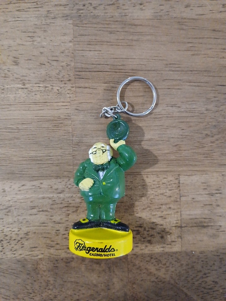 Vintage Mr. O\'Lucky Leprechaun Fitzgeralds Keychain 