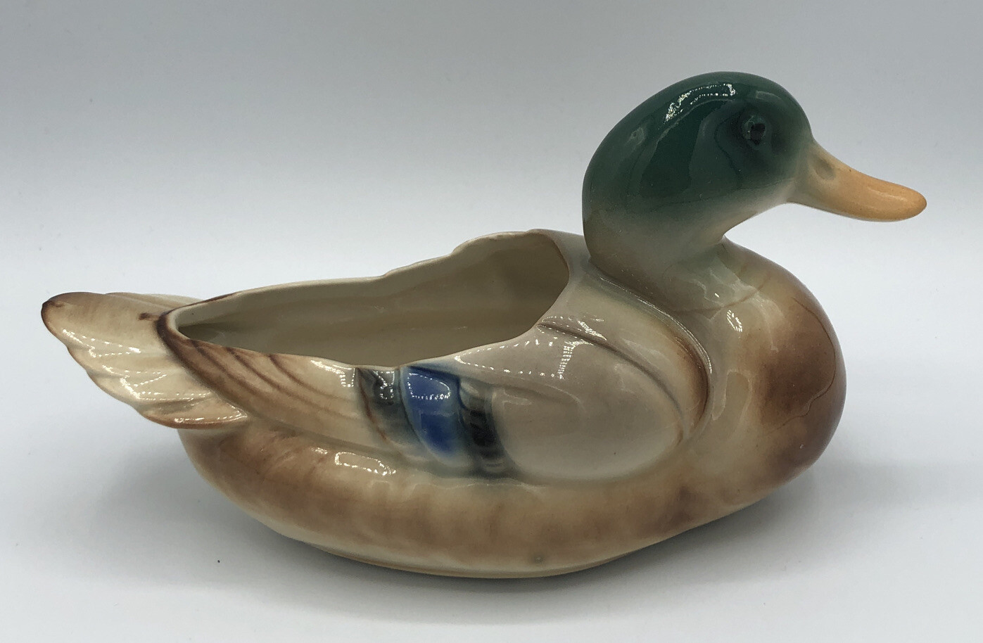 Vintage Royal Copley Mallard Duck Planter 