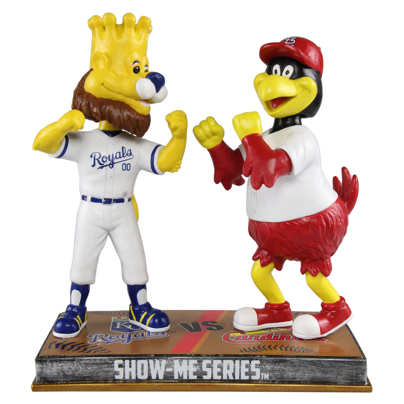 MLB St. Louis Cardinals Kansas City Royals - Fredbird Slugger Rivalry Bobblehead