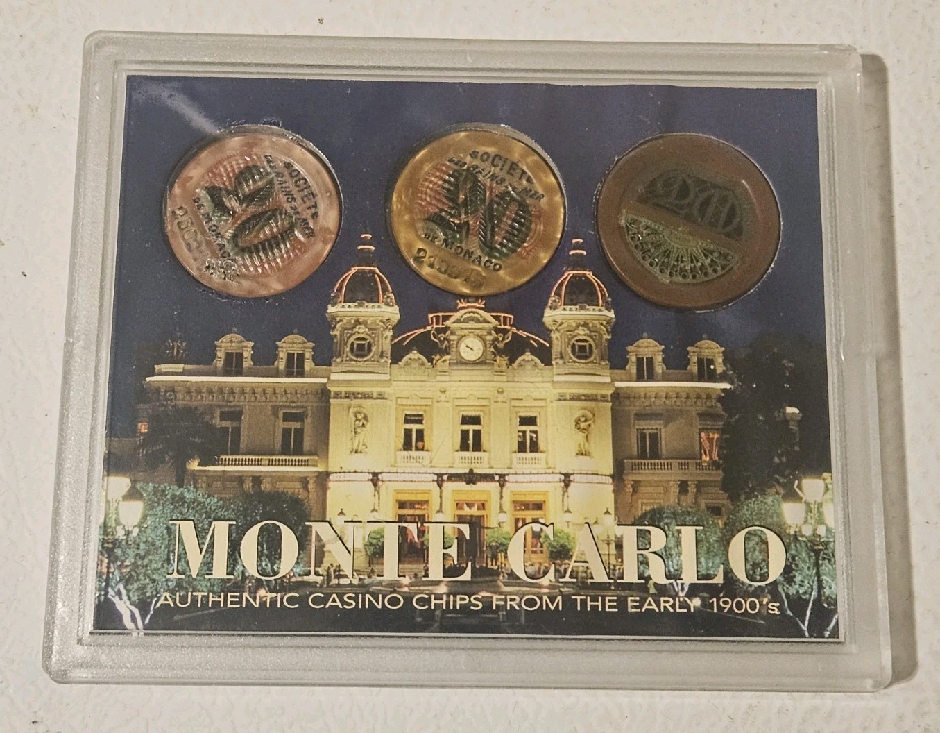 monte carlo authetic casino chips from the early 1900's Societe De Monaco Rare monte carlo authetic casino chips from the early 1900's Societe De Monaco Rare