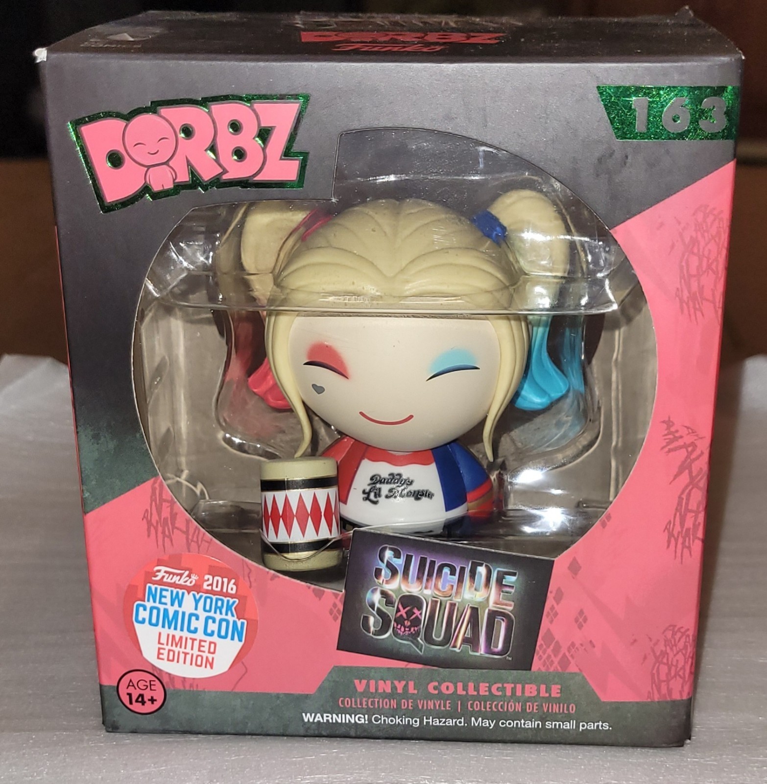 Funko Dorbz Suicide Squad Harley Quinn #163 2016 NYCC Limited Edition New Sealed