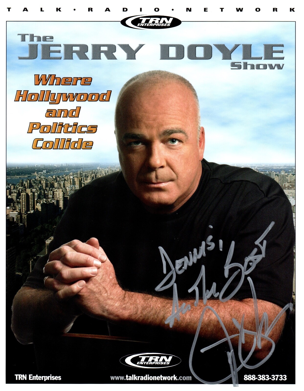 The Jerry Doyle Show Signed Jerry Doyle 8.5x11 Press Photo Print