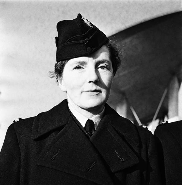 Female ferry pilot Margaret Fairweather from Air Transport Auxilia- Old Photo
