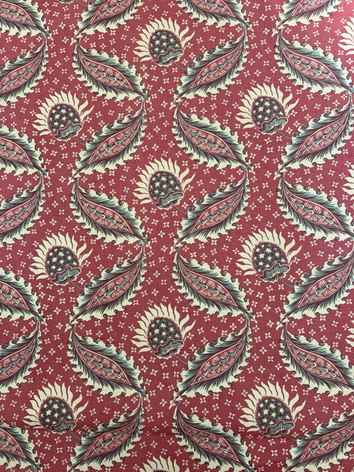Jasper Fabric X Michael Smith Remy In Red 2 Yards Hemp