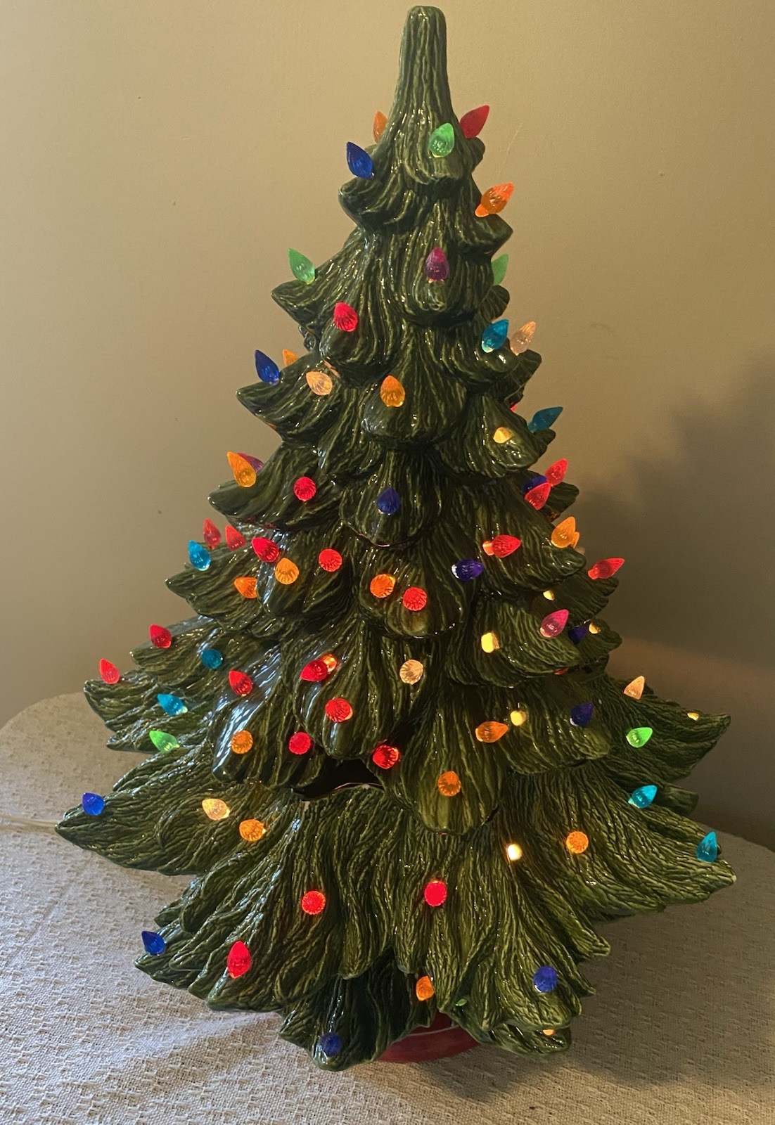 Vintage Nowell Mold Ceramic Christmas Tree 22\