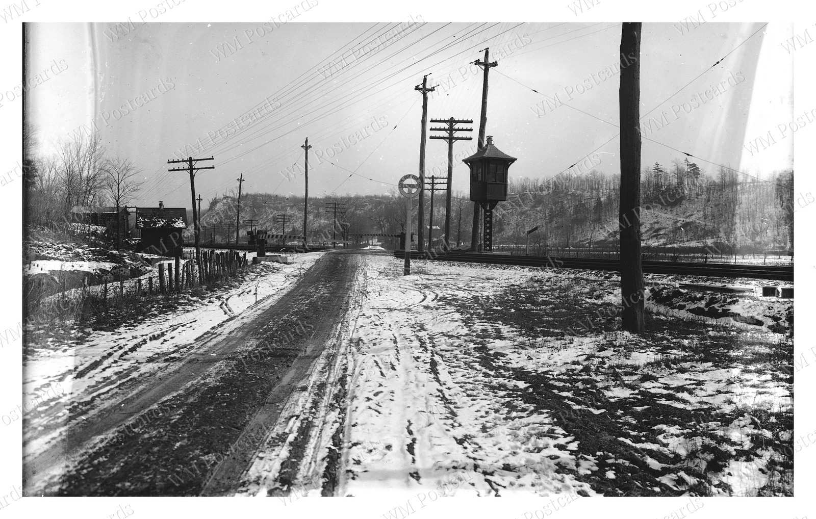 Syracuse NY 1919 Jamesville Plank Road Crossing Standard Postcard