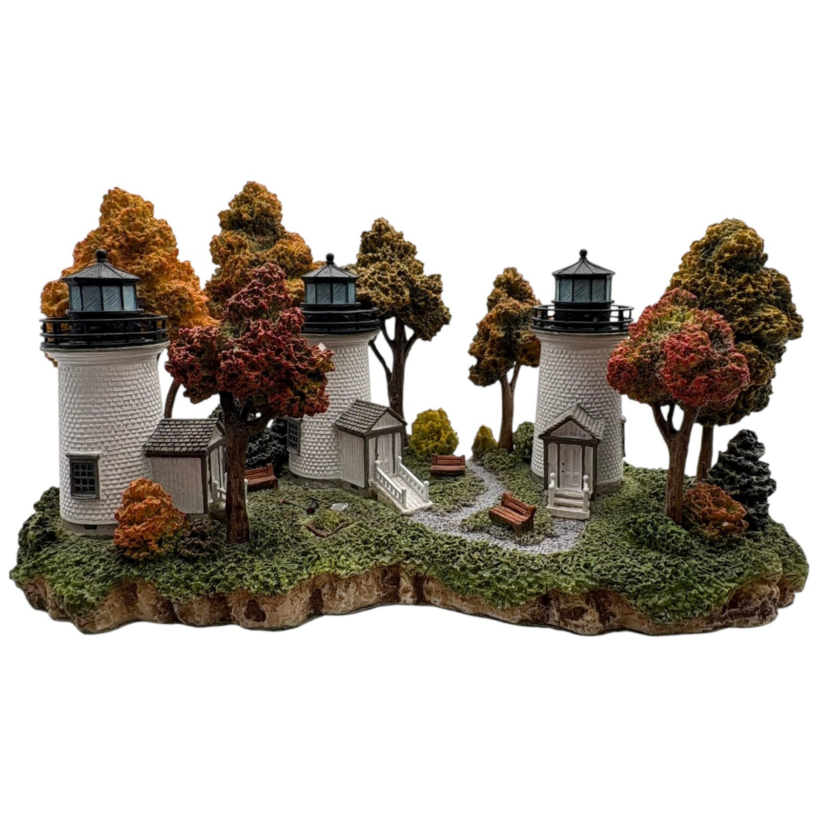 Harbour Lights 668 Three Sisters MA Lighthouse Signed Event Exclusive 2004 w/Box
