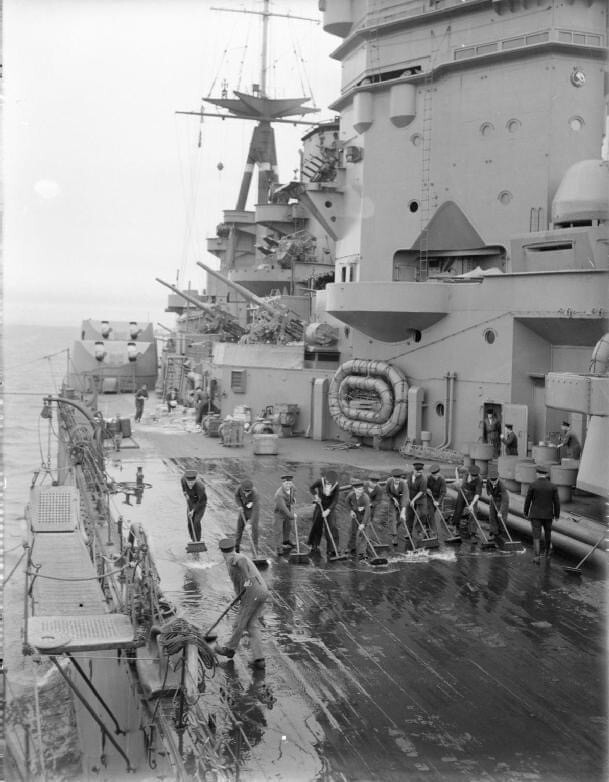 WW2 WWII Photo World War Two Royal Navy Battleship HMS Rodney 1941   / 7392