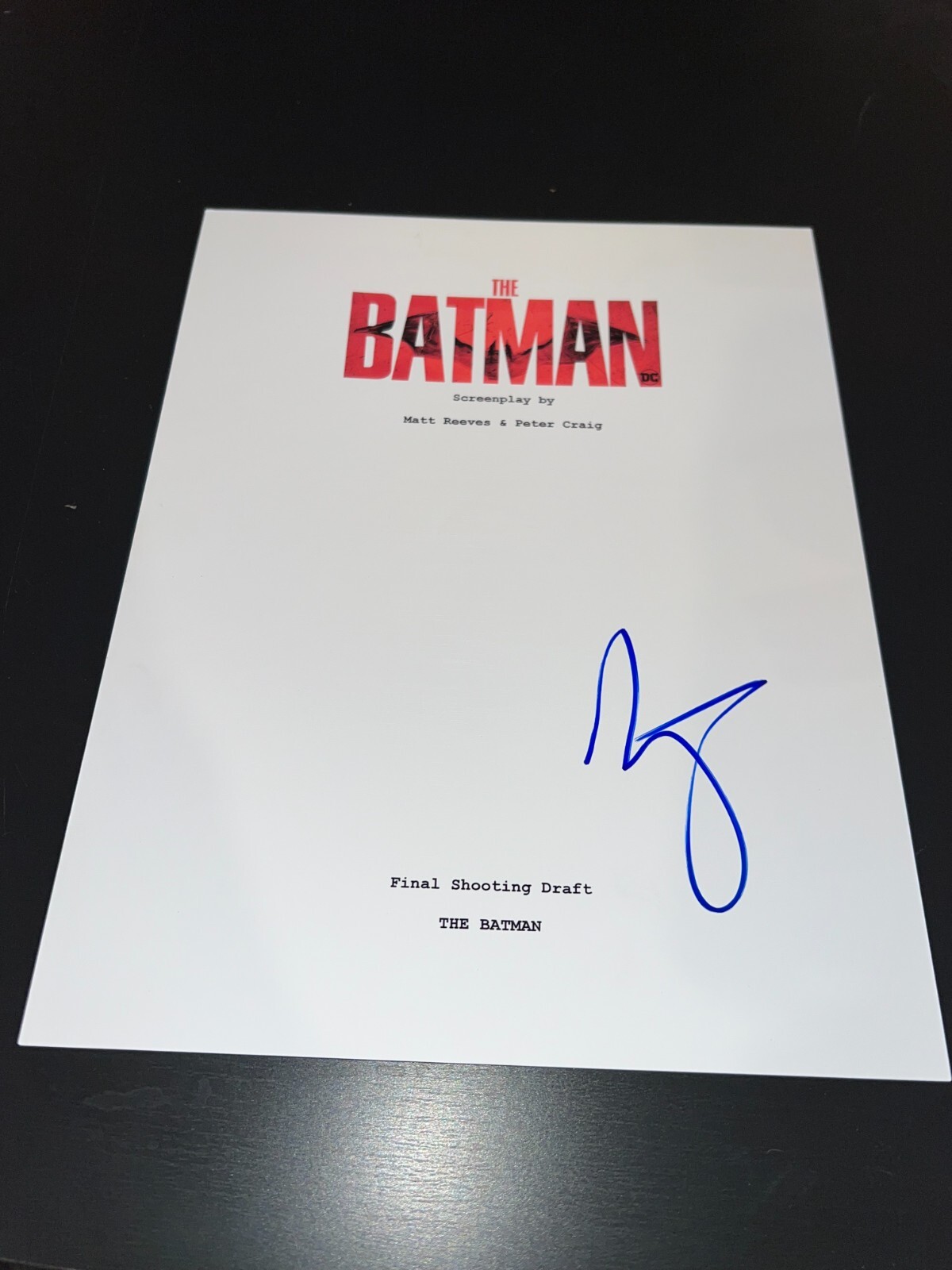 ZOE KRAVITZ SIGNED AUTOGRAPH MOVIE SCRIPT THE BATMAN PATTINSON RARE BAS COA D