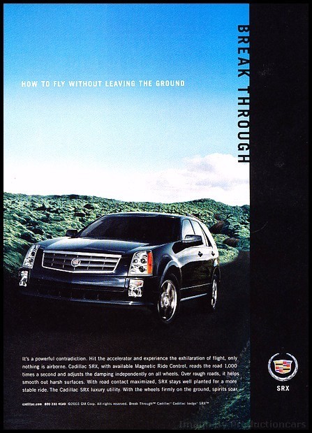 2003 2004 Cadillac SRX Vintage Advertisement Print Art Car Ad J270