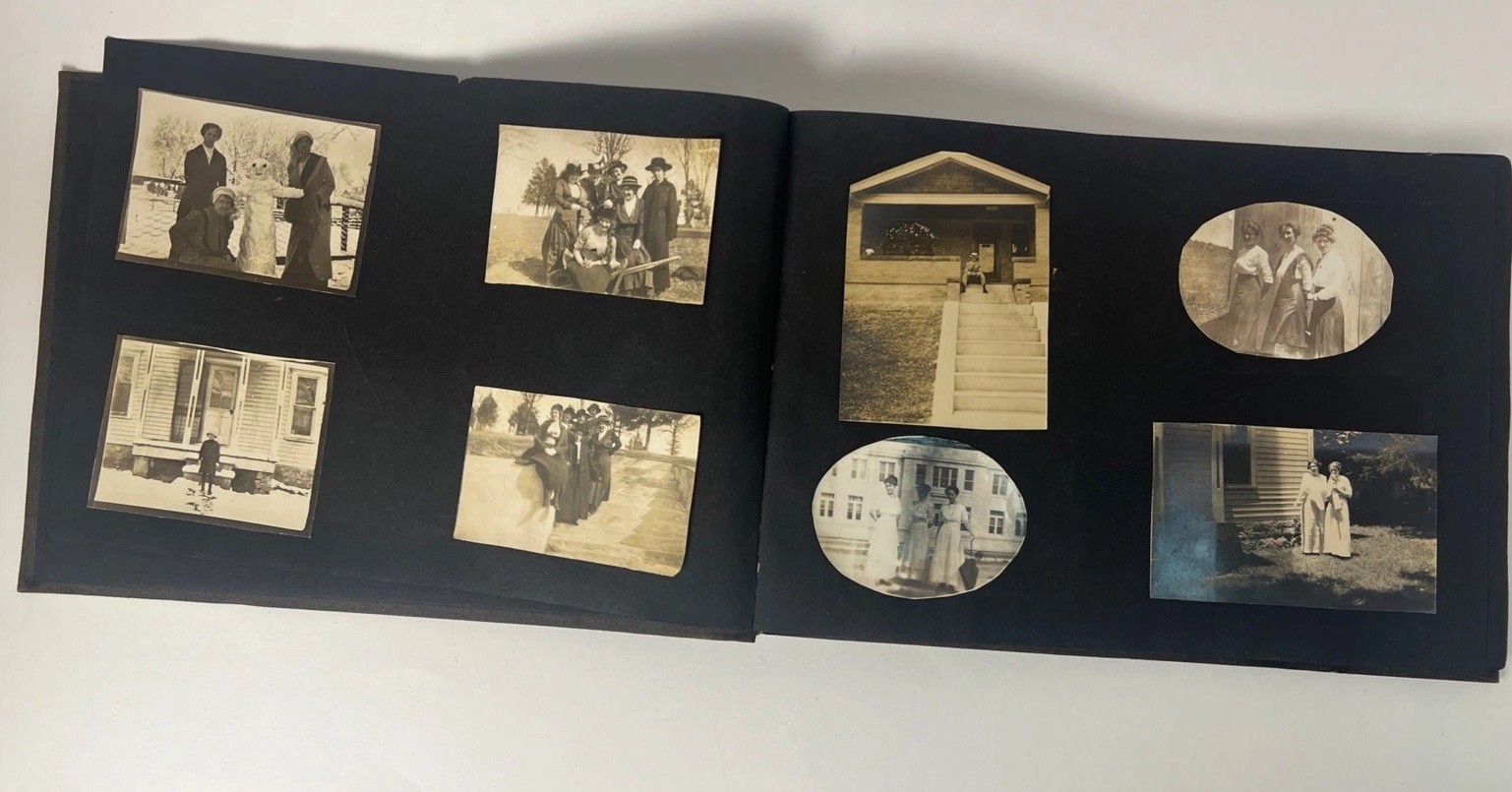 Antique Photo Album Late 1800s -1900s 29 Photos / 23 Blank Museum Ready