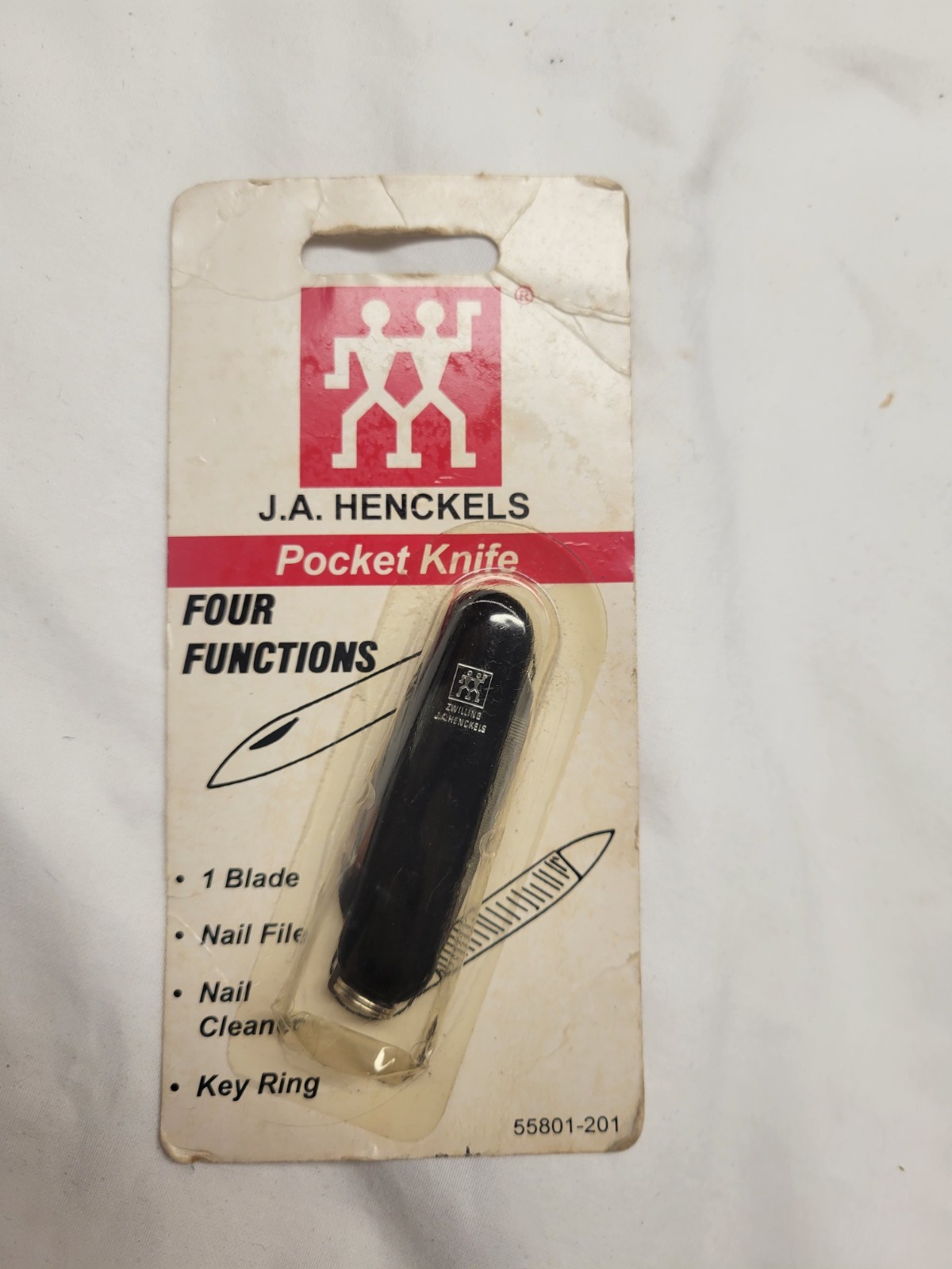 Zwilling J.A. Henckels Multi-Tool Pocket Knife  Black 4 Function NOS  GERMANY 