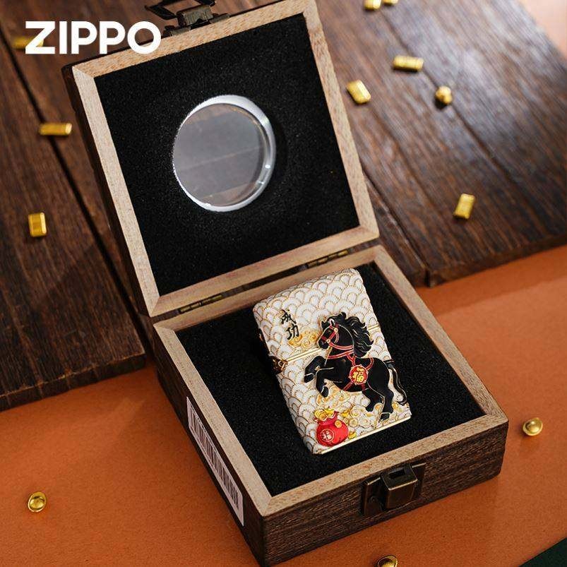 Genuine Zippo Windproof Lighter – Limited Edition Year of the Horse Design