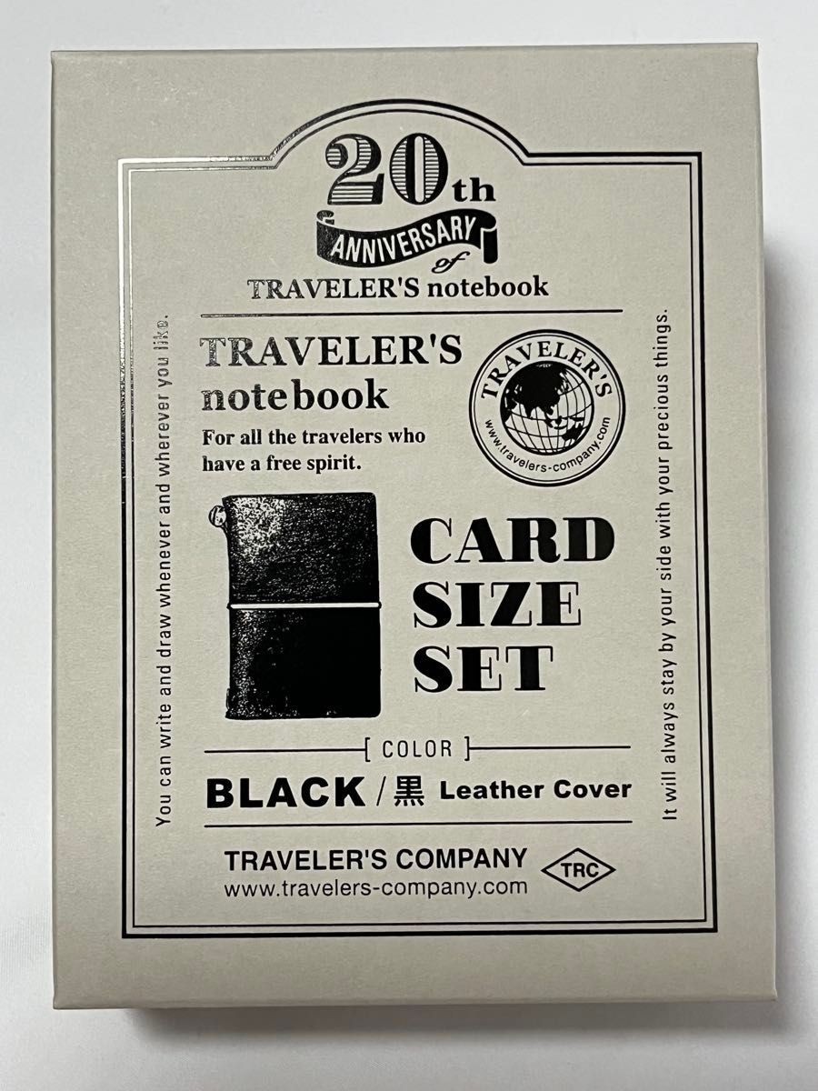 Black Traveler\'s Notebook Card Size 20th Anniversary Set