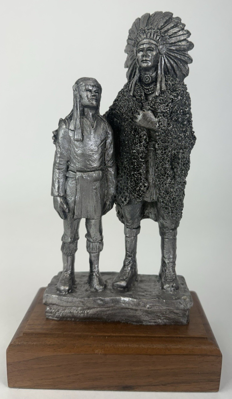Michael Ricker Pewter Native American Apache Indian & Son
