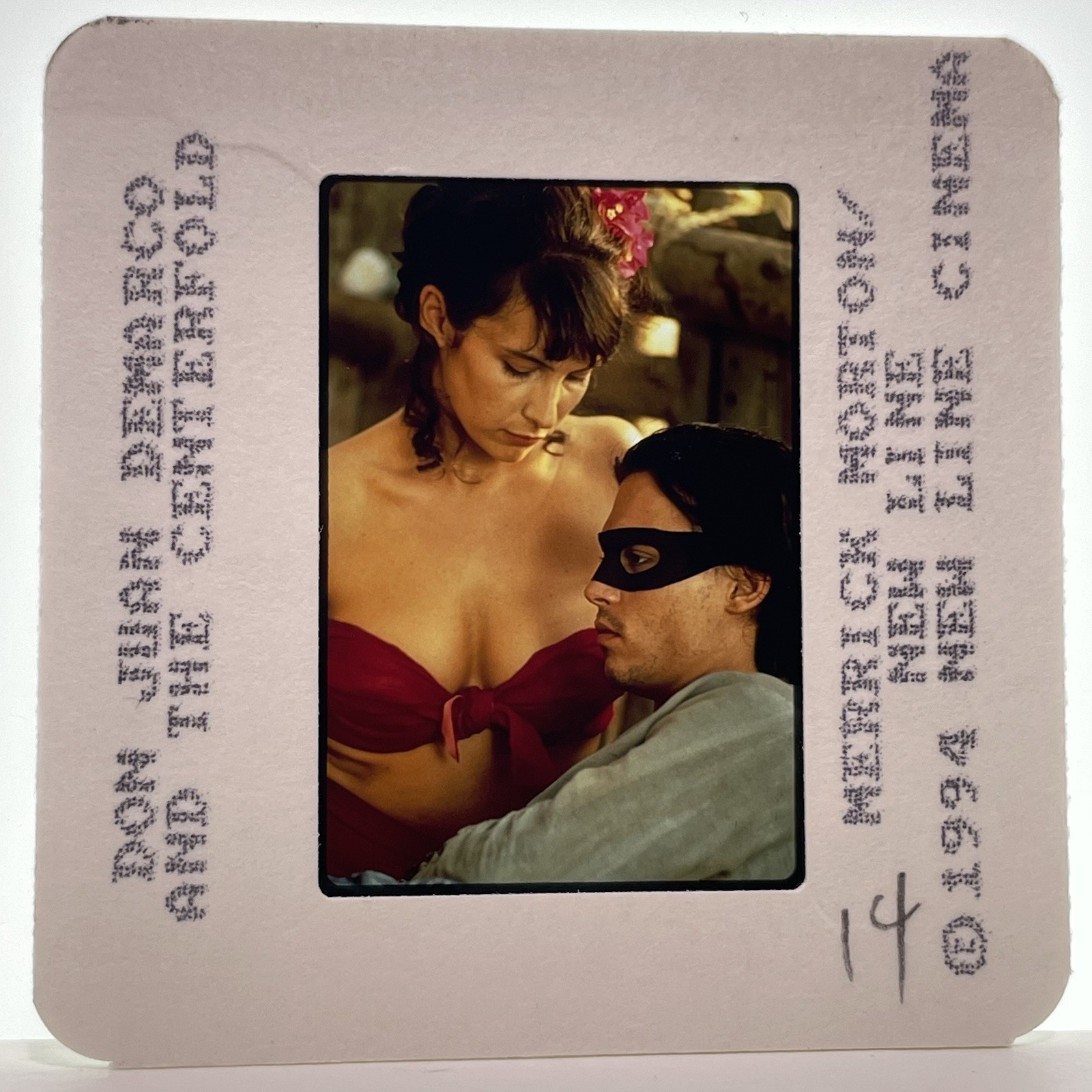 Vintage 35mm Slide of Johnny Depp Actor in Don Juan DeMarco 90s Movie #12