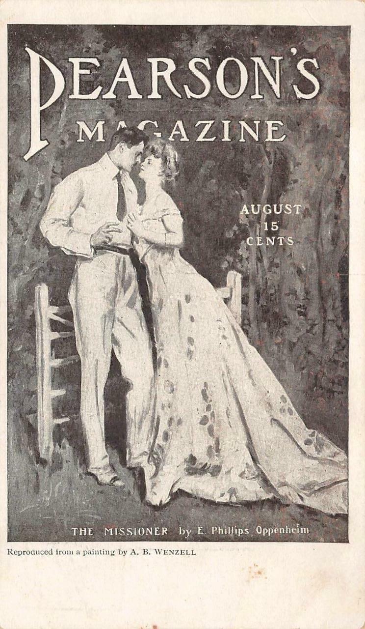 PEARSON\'S MAGAZINE THE MISSIONER ROMANCE ADVERTISING POSTCARD (c. 1905)
