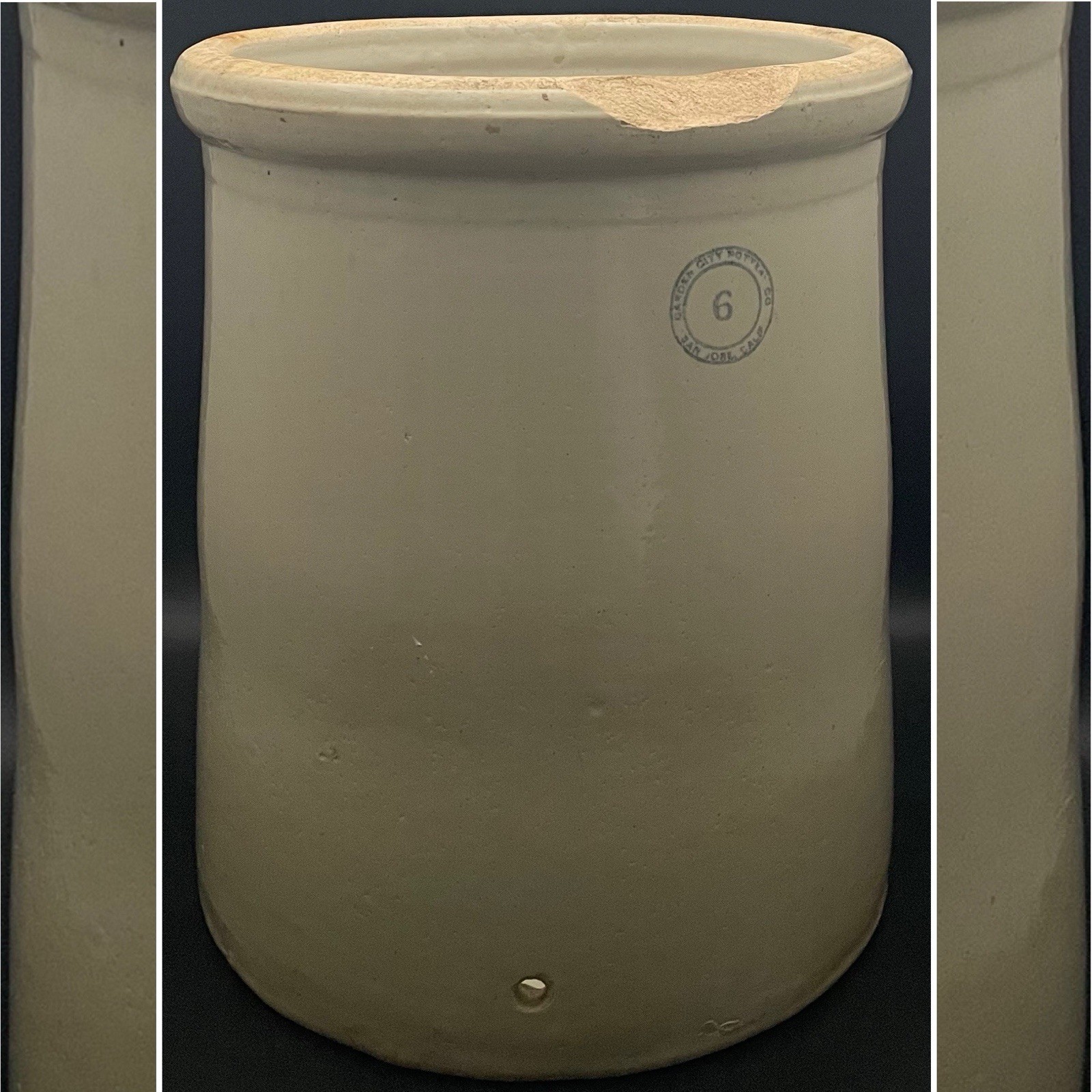 Garden City 6 Gallon Stoneware Water Dispenser Crock c1910s Made in USA 14.5 Garden City 6 Gallon Stoneware Water Dispenser Crock c1910s Made in USA 14.5
