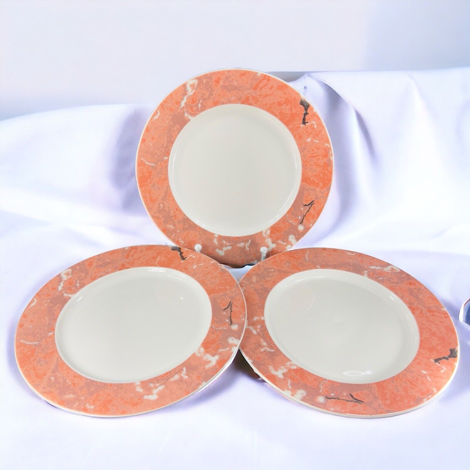 Villeroy & Boch Siena Marble Glaze Style Ceramic Plate Dish Set 4 Luxembourg
