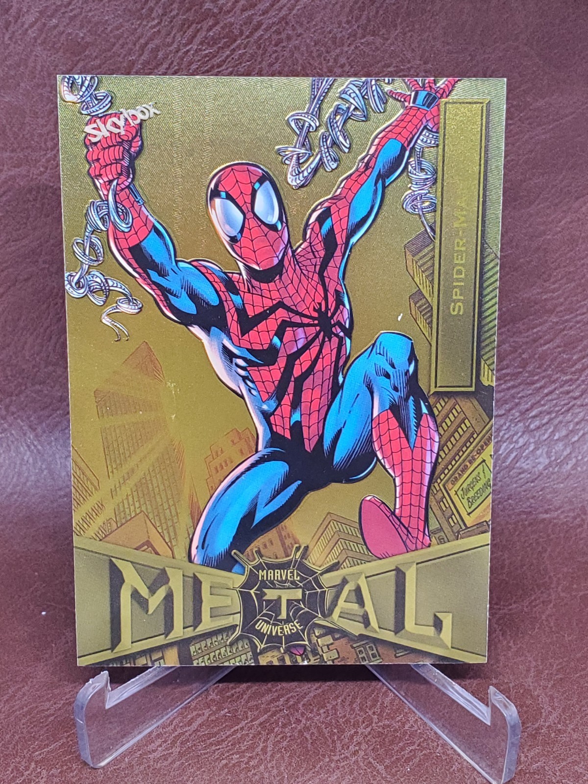 Spider-Man 2021 Marvel Metal Universe Spider-Man #64 SkyBox Gold Foil