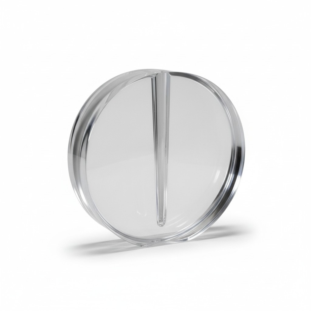 Solid Lucite Bud Vase 7.6