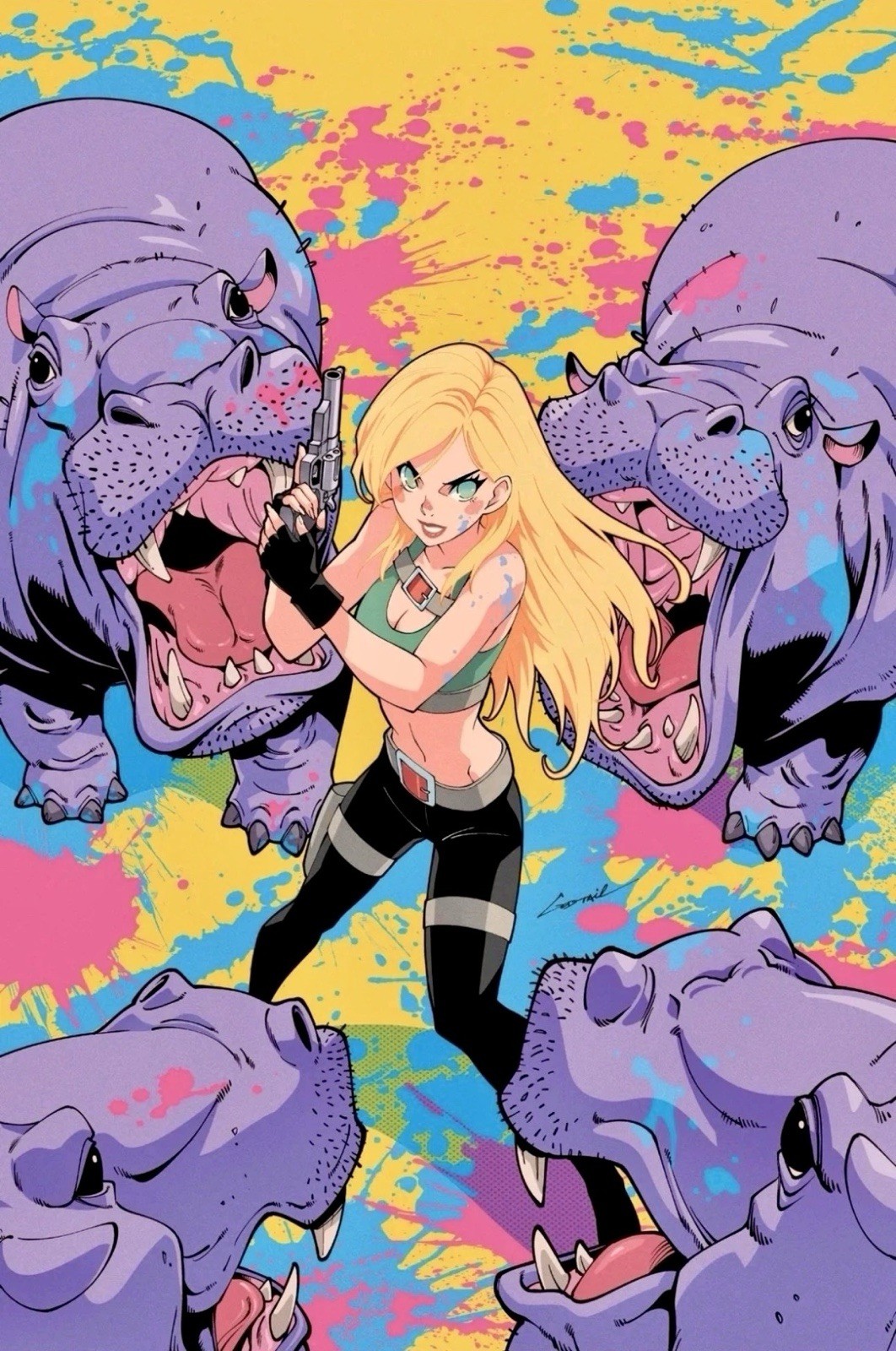 Florida Hippopotamus Cocaine Massacre #1 Godtail Virgin Vari. LTD. 250 SDCC 2026
