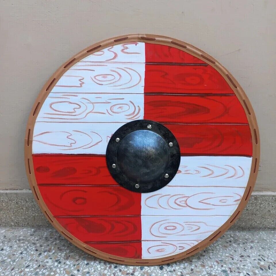 Thor Norse Hammer Viking Round Warrior New Viking Shield Medieval Wooden Shield
