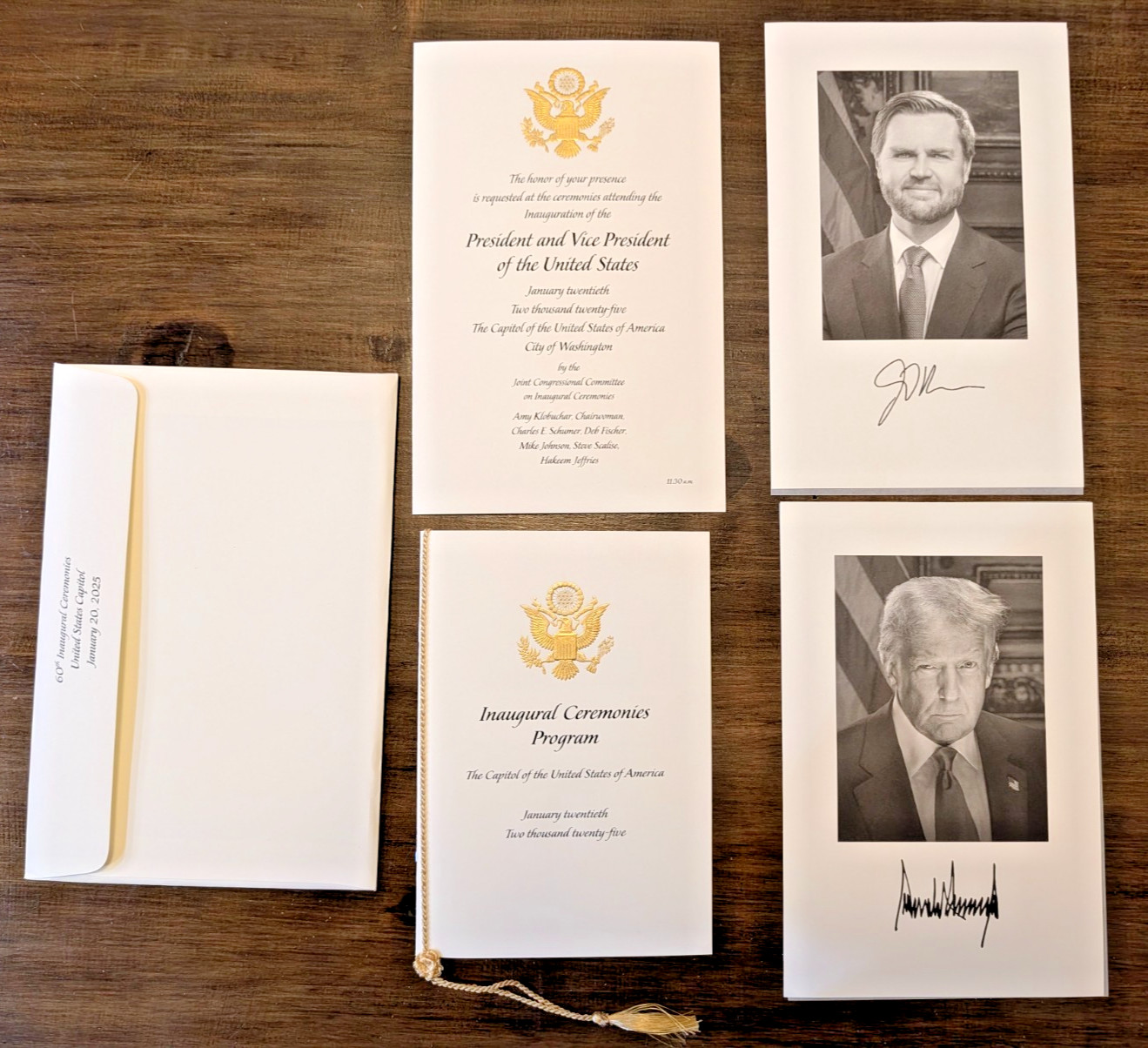 RARE &SCARCE 2025 Trump Inauguration Program - Official Presidential Memorabilia