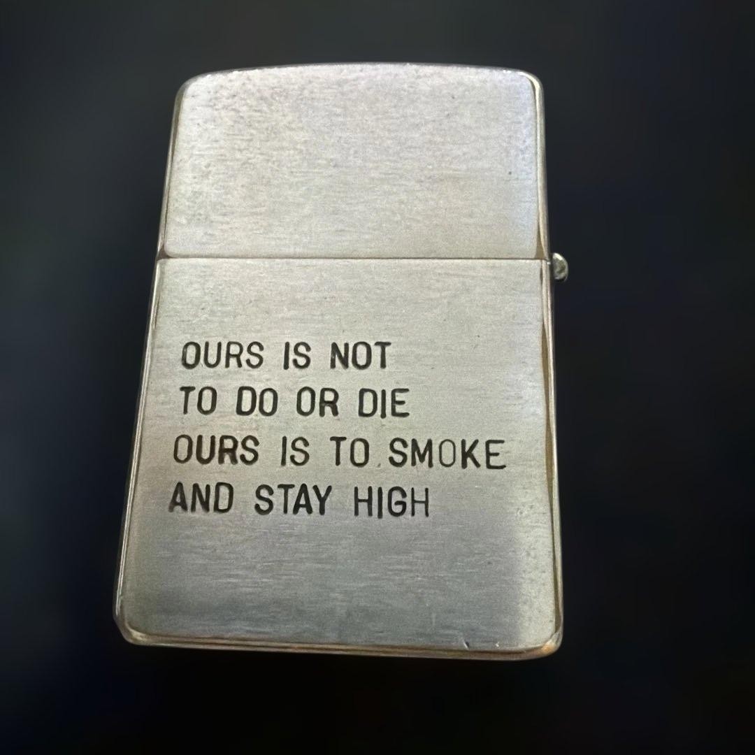 Vintage 1967-1968 Vietnam War ZIPPO Lighter Rare Design / Untested Petrol