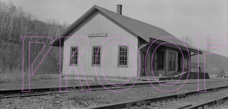 New York Central (NYC) Station at Boston Corners, NY in 1954 - 8x10 Photo