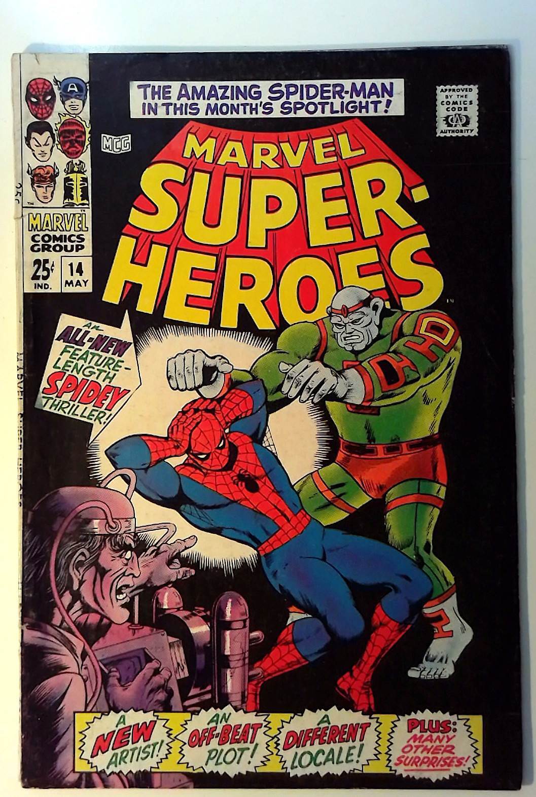 Marvel Super-Heroes #14 Marvel (1968) 1st Series Giant-Size Spider-Man Comic