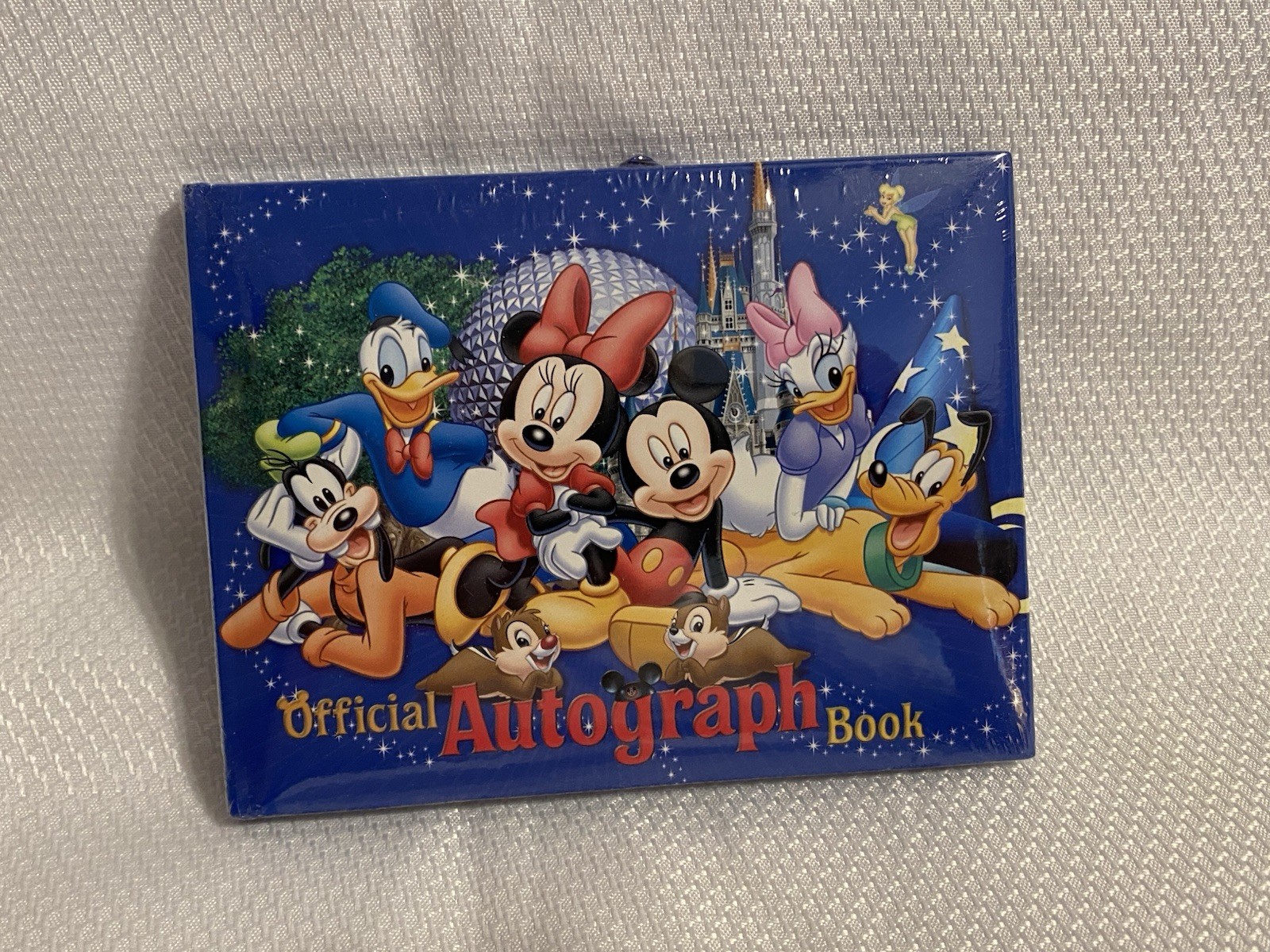 NEW Sealed Vintage Walt Disney World Official Autograph Book Mickey Friends Blue