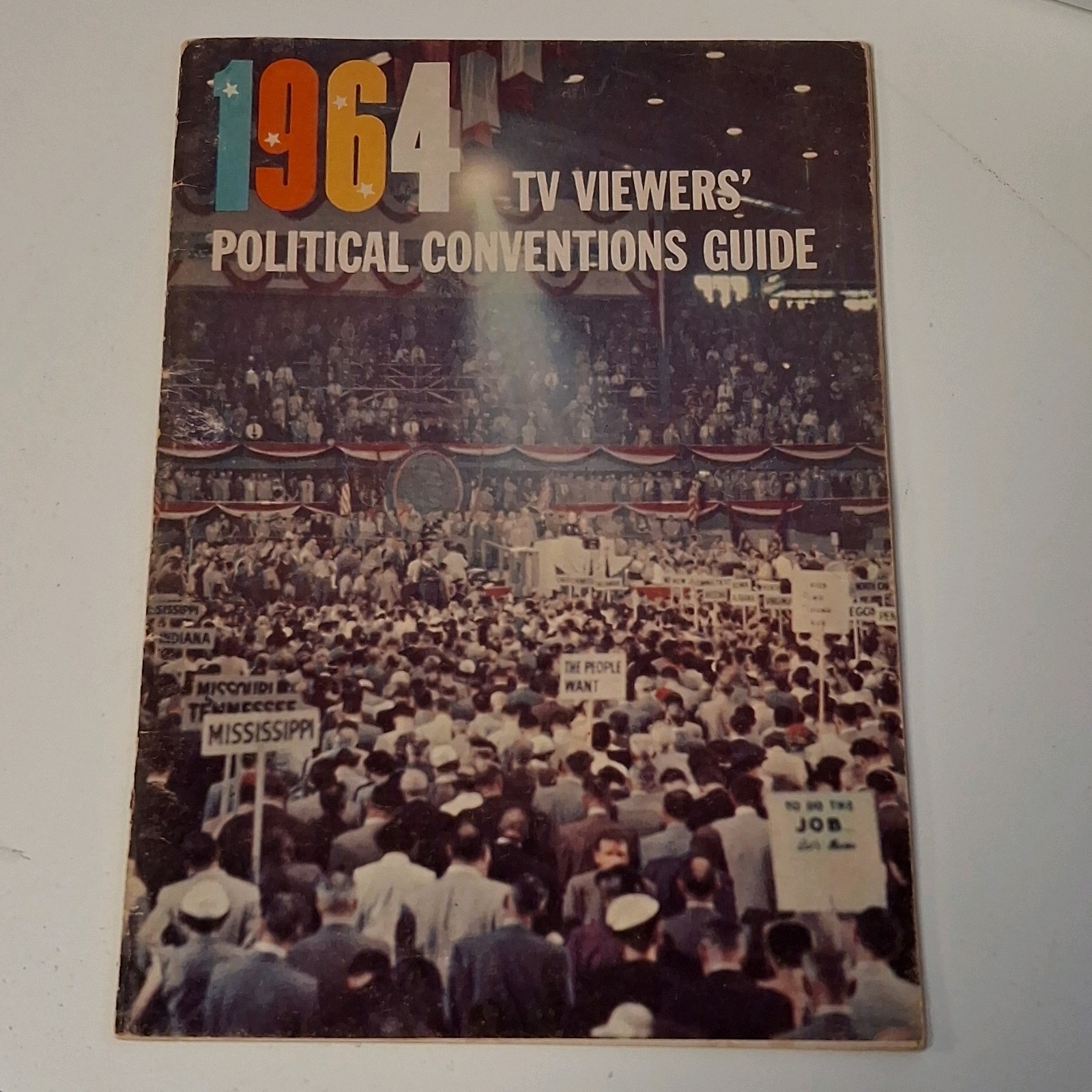 Vintage 1964 TV Viewers Political Convention Guide Booklet Pamphlet