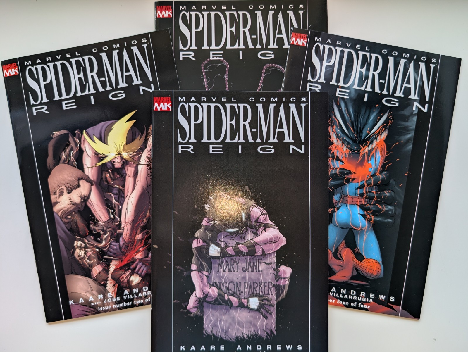 Spider-Man Reign 1 2 3 4 Recalled Black Suit Rare HIGH GRADE Complete Lot 2007
