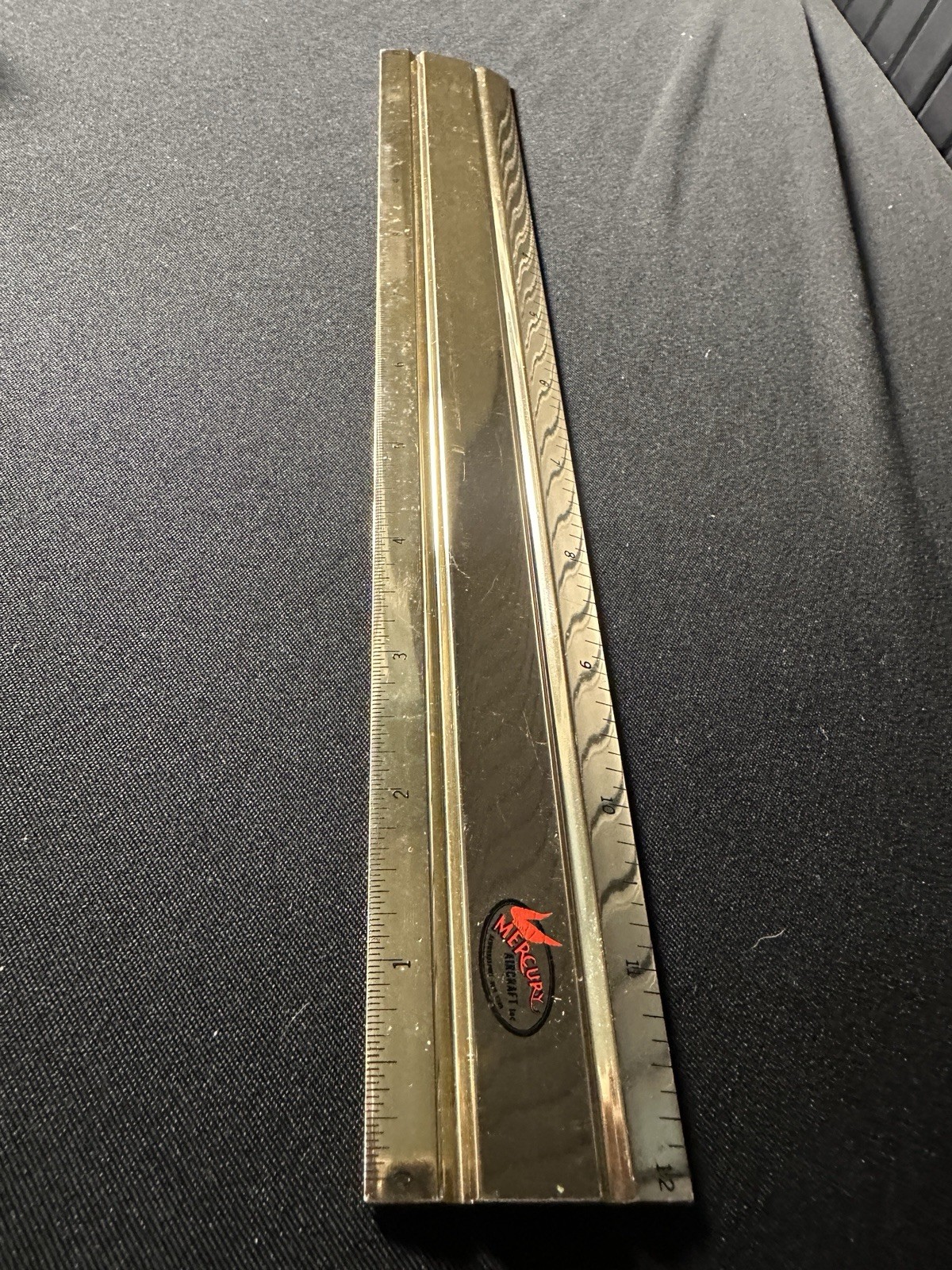 Vtg Mercury Aircraft Inc Logo Metal 12