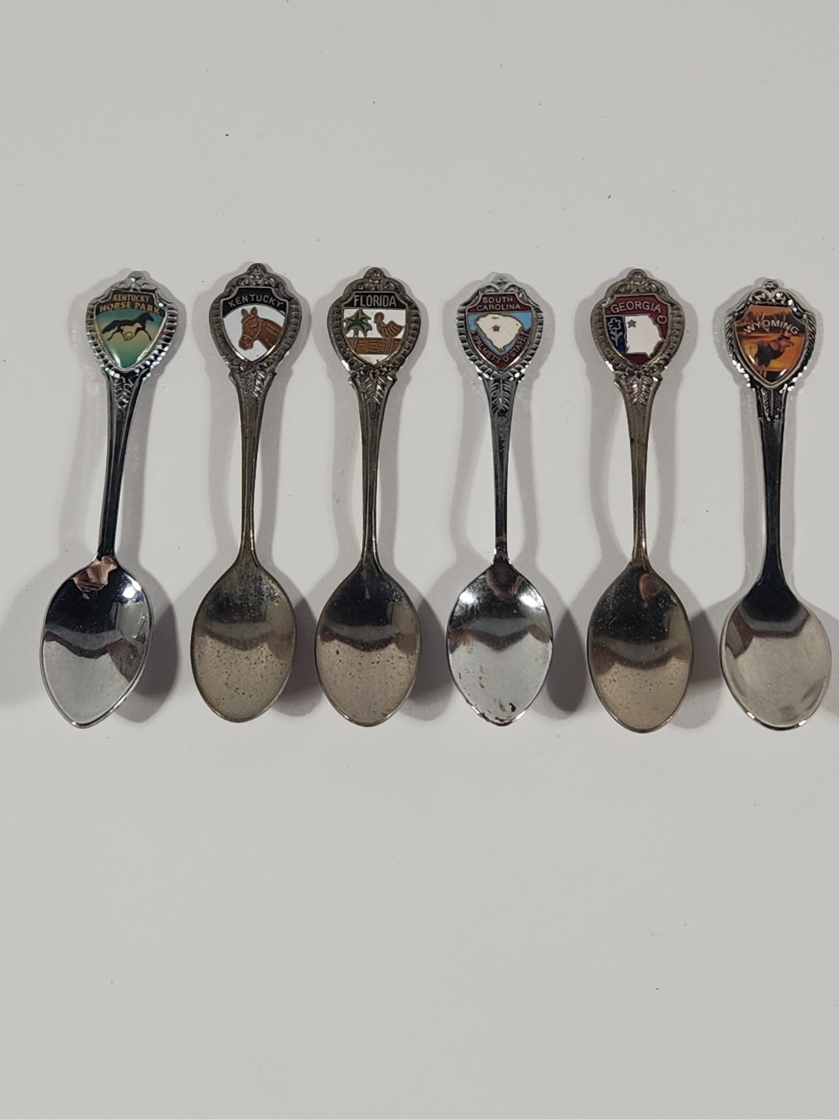 Vintage Souvenir Collector Spoons Multiple States Lot Of 6 Vintage Souvenir Collector Spoons Multiple States Lot Of 6