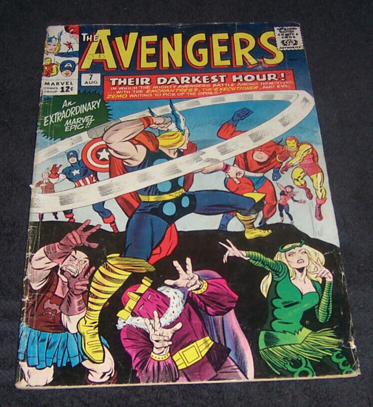 Avengers # 7 -1964- 2nd App Masters Of Evil - Rick Jones In Bucky Costume