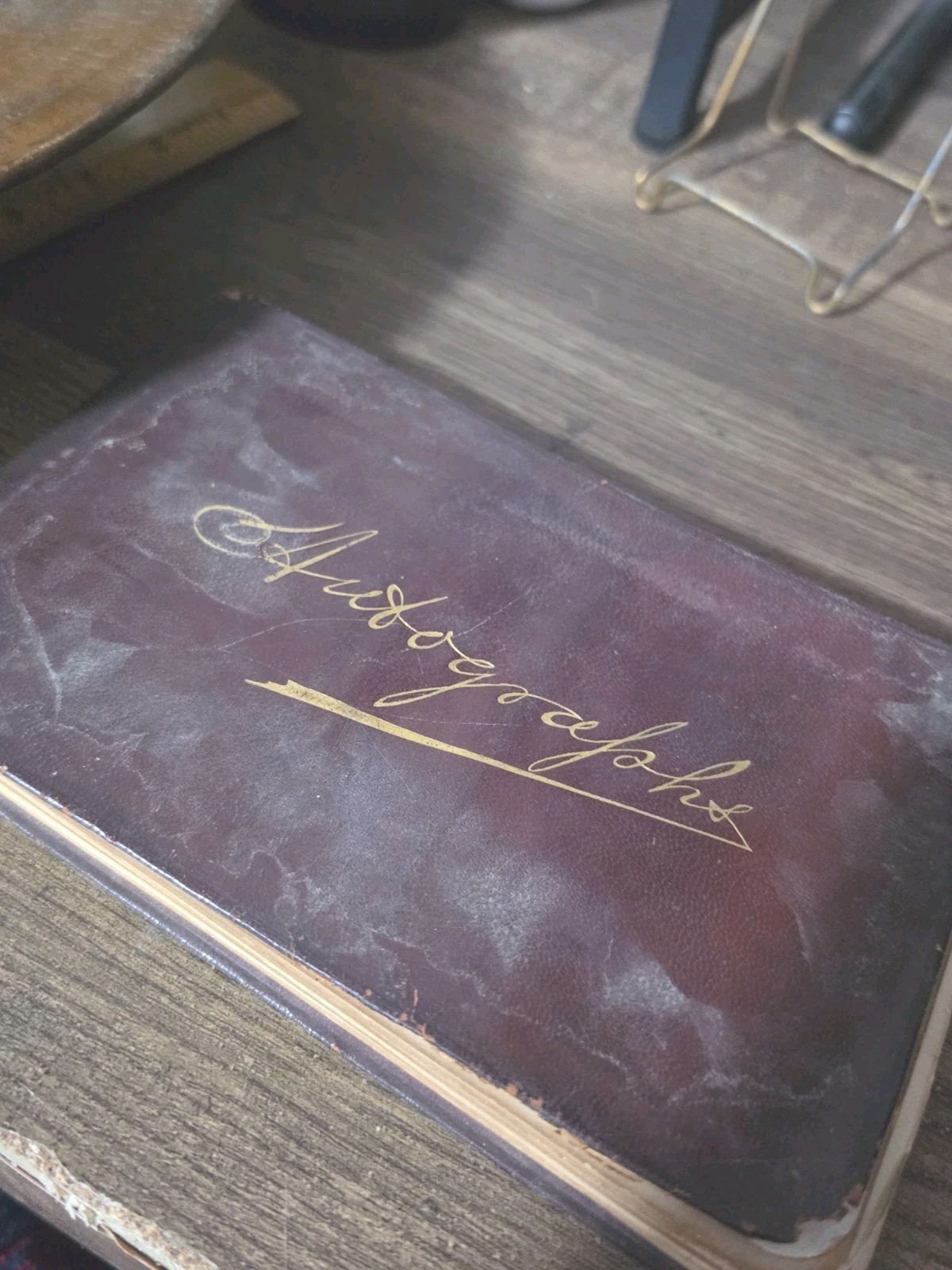 Antique Autograph Book From 1880s. Antique Autograph Book From 1880s.