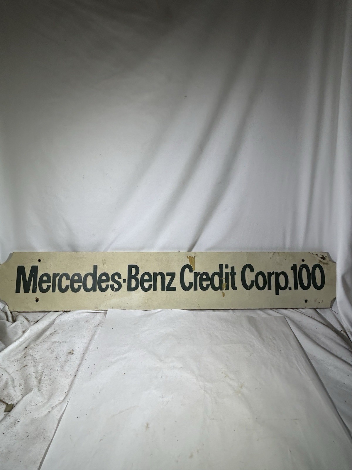 Vintage Mercedes Benz Credit Corp 100 Sign Advertising Auto Mancave Marker Vintage Mercedes Benz Credit Corp 100 Sign Advertising Auto Mancave Marker