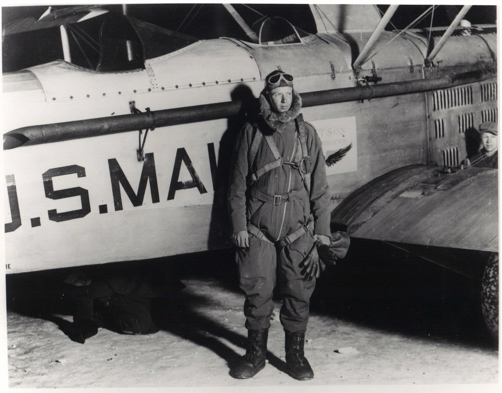 Charles Lindbergh as an airmail pilot for the Robertson Aircraft Photo 8.5x11