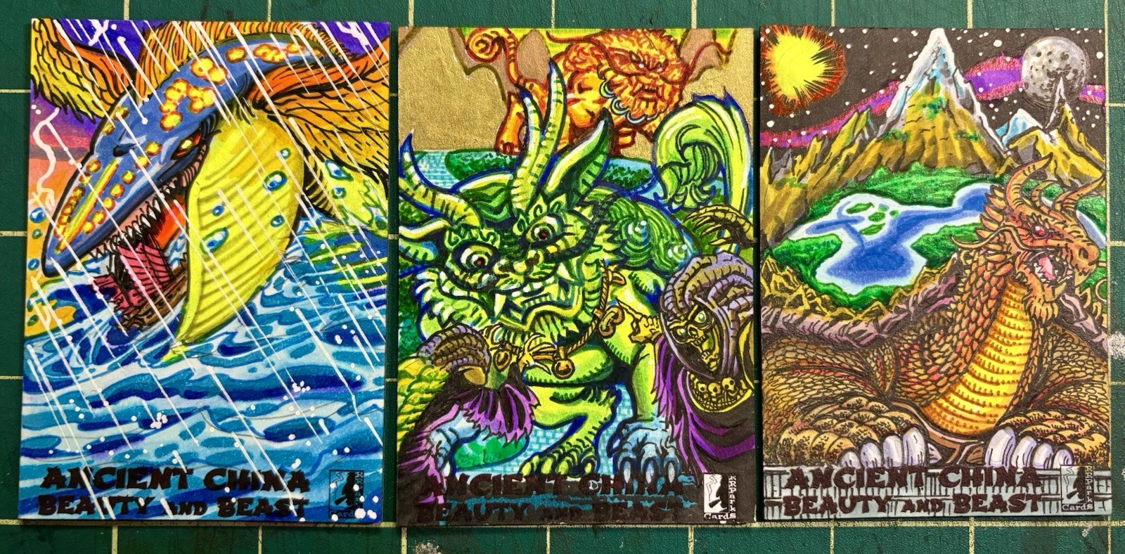 RRParks Cards ANCIENT CHINA B&B Full Color Commissioned Sketch Card By FBW
