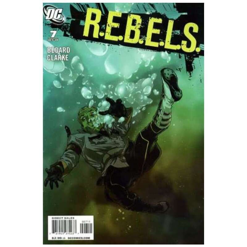 R.E.B.E.L.S. (2009 series) #7 in Near Mint condition. DC comics [p]
