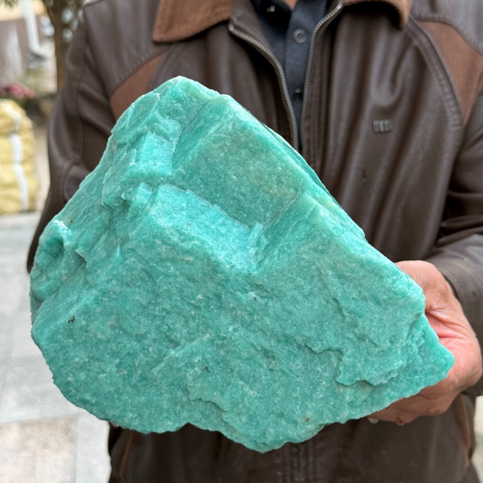 6.58LB Large Natural Raw Amazonite Rough Quartz Crystal Mineral Specimen
